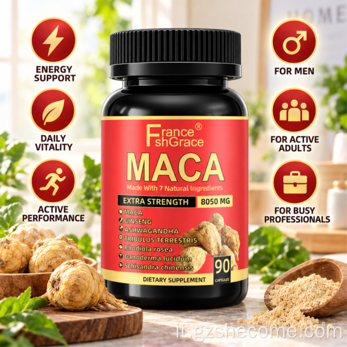 Pillole organiche per l'ingrandimento del pene di Shecome Maca